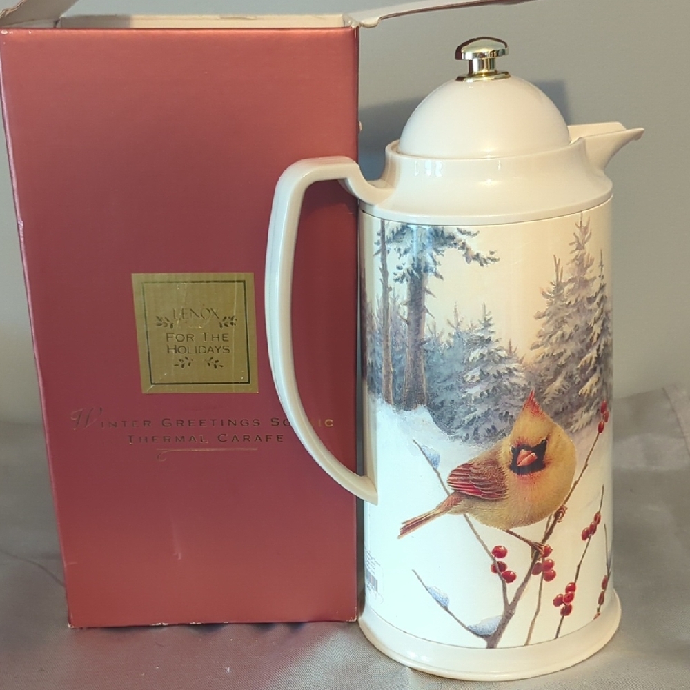 Lenox Winter Cardinal Thermal Carafe